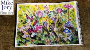 The Sunday Art Show - En Plein Air Flower painting